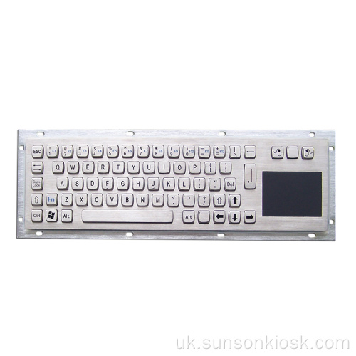 Металева клавіатура з нержавіючої сталі з тачпадом